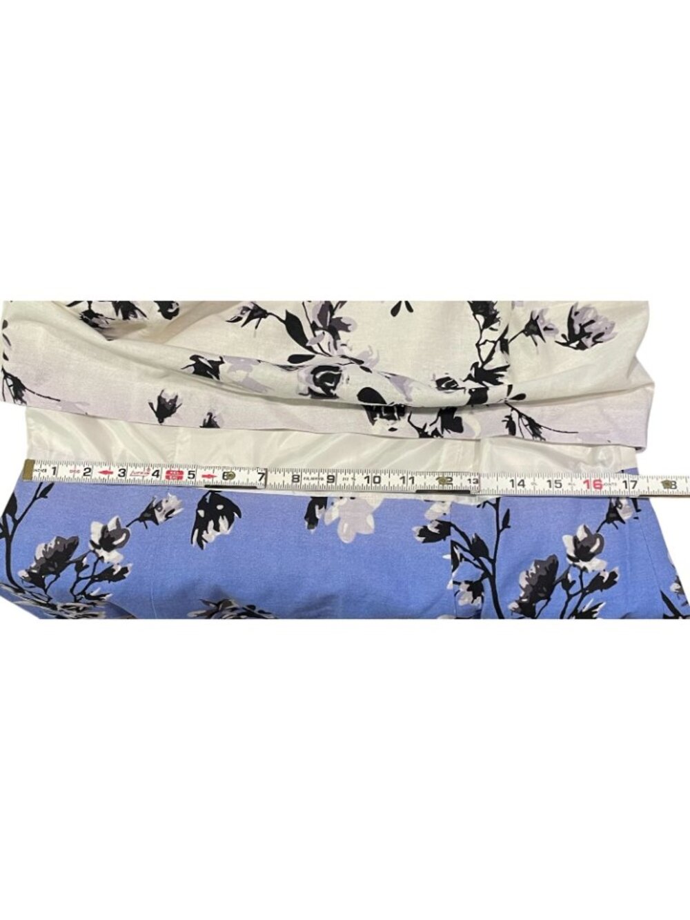Ivanka Trump Floral Linen Layered Sheath Dress 14 Blue Ombre Feminine Romantic - Picture 9 of 12